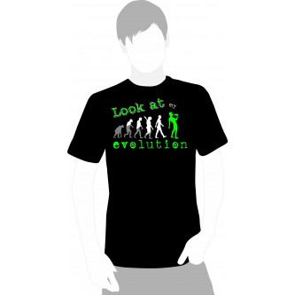 T-shirt "Look at my Evolution" Alcohol